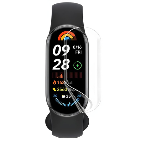 Folia hydrożelowa na ekran Bizon Glass Watch Hydrogel do Xiaomi Smart Band 9, 2 sztuki