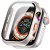 Etui ze szkłem do zegarka Bizon Case+Glass Watch do Apple Watch 10 42mm, szampańskie