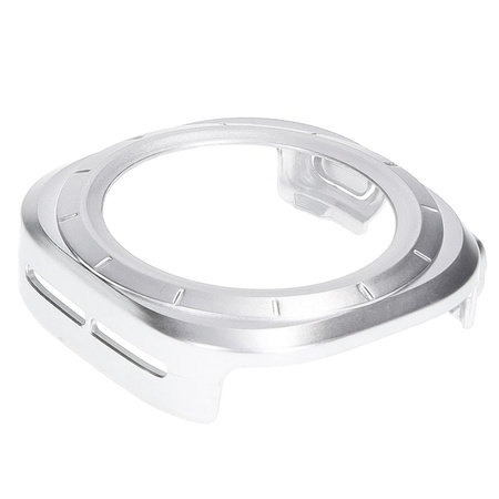 Etui ze szkłem do zegarka Bizon Case Watch Adamo do Galaxy Watch Ultra 2 / 1, satynowo srebrne