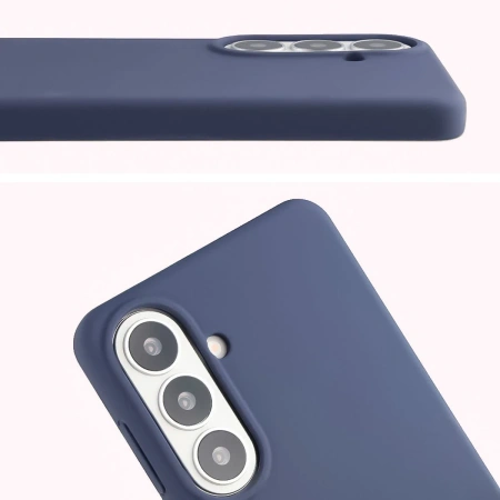 Silikonowe etui Bizon Soft Case do Galaxy S26 Plus, ciemnoniebieskie