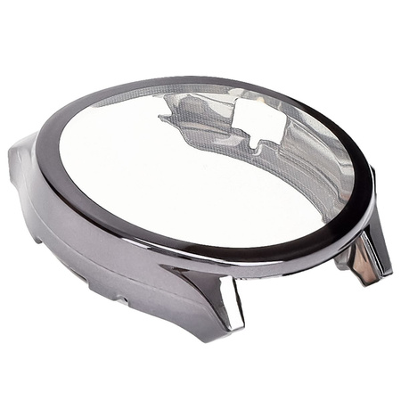 Etui z osłoną ekranu Bizon Case Watch Felipe do OnePlus Watch 3 / Oppo Watch X2, szare