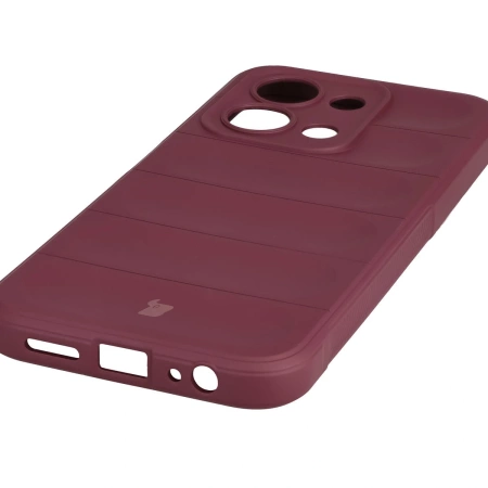 Pancerne etui Bizon Case Tur do Xiaomi Redmi 15C 4G / 5G / POCO C85 4G, burgundowe