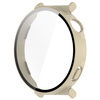 Etui ze szkłem do zegarka Bizon Case Watch Adamo do Huawei Watch GT 5 41 mm, beżowe