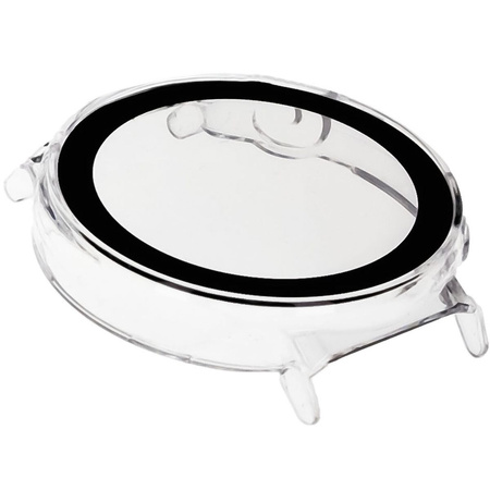 Etui ze szkłem do zegarka Bizon Case Watch Adamo do Huawei Watch GT 5 Pro 42 mm, przeźroczyste