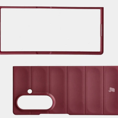 Pancerne etui Bizon Case Tur do Galaxy Z Fold7, burgundowe