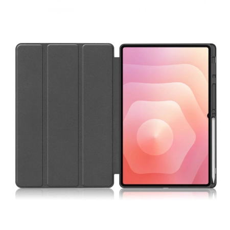 Etui z klapką Bizon Case Tab Lizard do Galaxy Tab S11 Ultra, różowozłote
