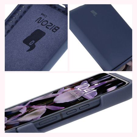 Silikonowe etui Bizon Soft Case do Motorola Razr 50 Ultra, ciemnoniebieskie