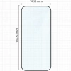 Szkło hartowane Bizon Glass Edge Duo do iPhone 16 Pro Max, czarna ramka, 2 sztuki