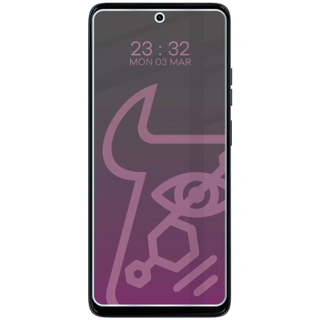 Prywatyzujące szkło hybrydowe Bizon Glass Mule Shadow do Motorola Moto G56 5G, matowe