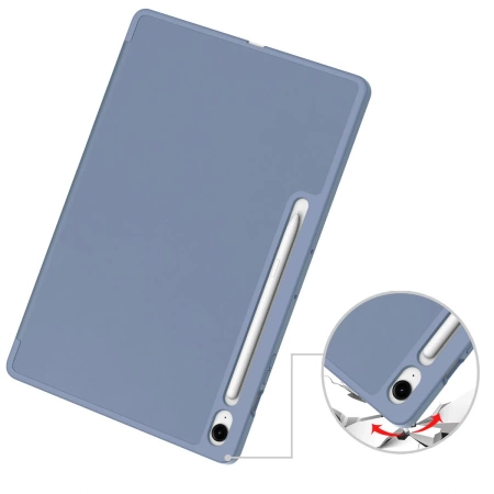 Etui z klapką Bizon Case Tab Lizard do Galaxy Tab S10 FE Plus, lawendowe