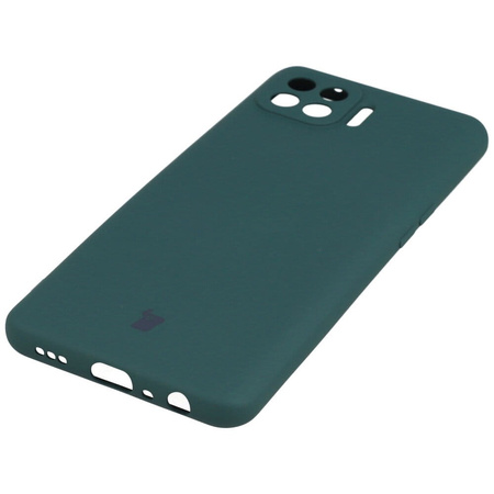 Etui Bizon Case Silicone do Oppo Reno 4 Lite, ciemnozielone