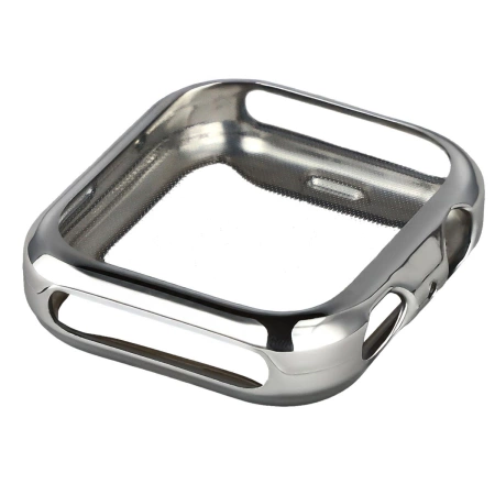 Etui z osłoną ekranu Bizon Case Watch Felipe do Huawei Watch Fit 4, srebrne