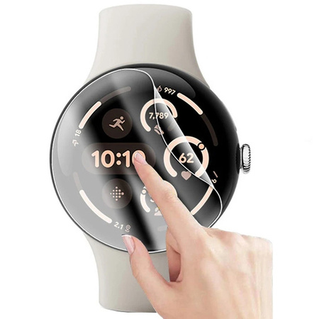 Folia hydrożelowa na ekran Bizon Glass Watch Hydrogel Duo do Google Pixel Watch 3 41 mm, 2 sztuki