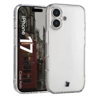 Etui Bizon Case Halo do iPhone 17, przezroczyste
