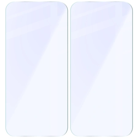 Elastyczne szkło hybrydowe Bizon Glass Mule Duo do iPhone 17, 2 sztuki