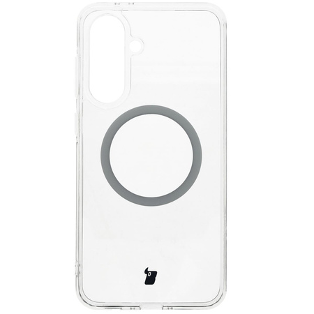 Etui z pierścieniem magnetycznym Bizon Case CrystalO do Galaxy A36 5G, przezroczyste