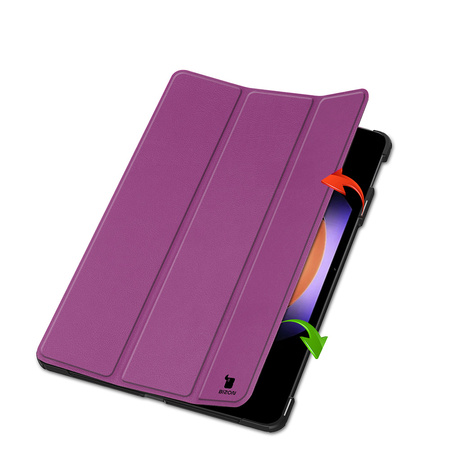 Etui Bizon Case Tab Croc do Xiaomi Pad 6S Pro, ciemnofioletowe