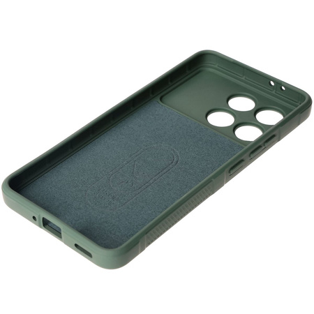 Pancerne etui Bizon Case Tur do Xiaomi Poco F6 Pro, ciemnozielone