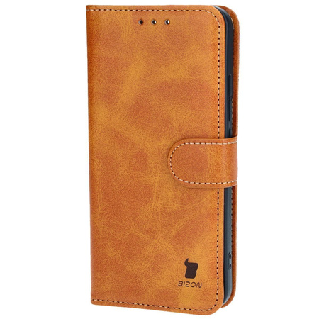 Etui z klapką Bizon Case Pocket do Xiaomi 14, brązowe