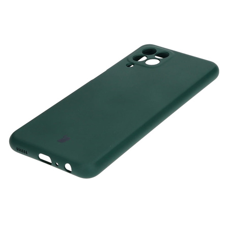 Etui Bizon Case Silicone do Galaxy M33 5G, ciemnozielone