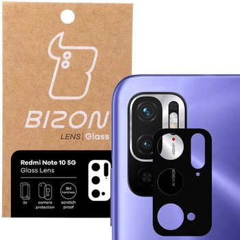 Szkło na aparat Bizon Glass Lens dla Xiaomi Redmi Note 10 5G, 2 sztuki