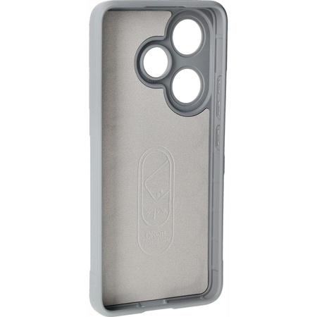 Pancerne etui Bizon Case Tur do Xiaomi Poco F6, jasnoszare