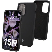 Silikonowe etui Bizon Soft Case do OnePlus 15R, czarne