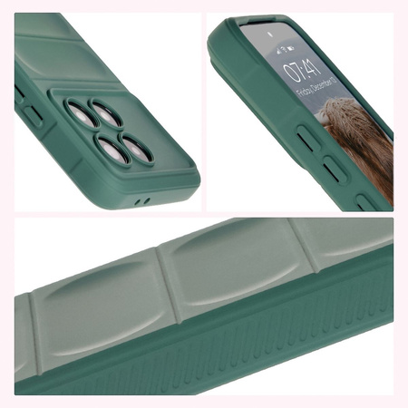 Pancerne etui Bizon Case Tur do Xiaomi Poco F6 Pro, ciemnozielone