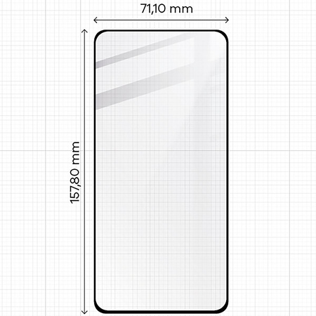 Szkło hartowane Bizon Glass Edge 2 do Realme 12+ 5G, czarne