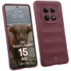 Pancerne etui Bizon Case Tur do Xiaomi Redmi Note 15 4G, burgundowe
