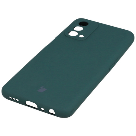 Etui Bizon Case Silicone do Oppo A93 5G, ciemnozielone