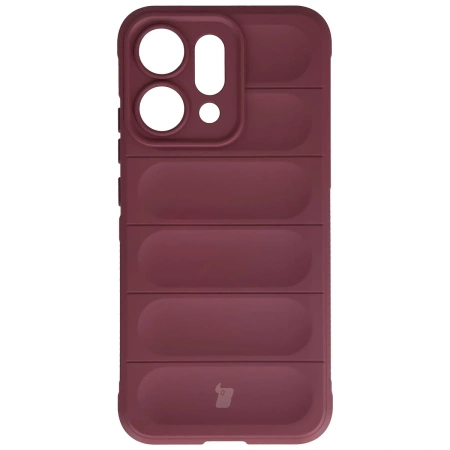 Pancerne etui Bizon Case Tur do Oppo Reno 14, burgundowe
