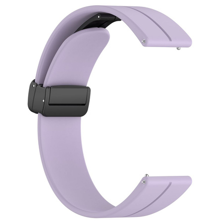 Silikonowy pasek Bizon Strap Watch Silicone L do Quick Release 22 mm, lawendowy