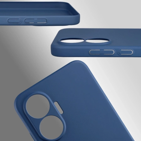 Etui Bizon Case Łupka do Xiaomi POCO F7, niebieskie