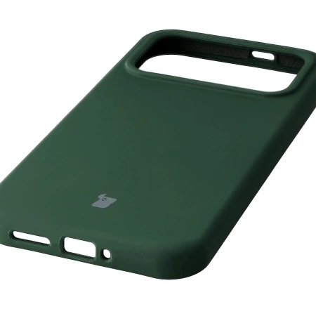 Silikonowe etui Bizon Soft Case do Xiaomi POCO F8 Ultra, ciemnozielone