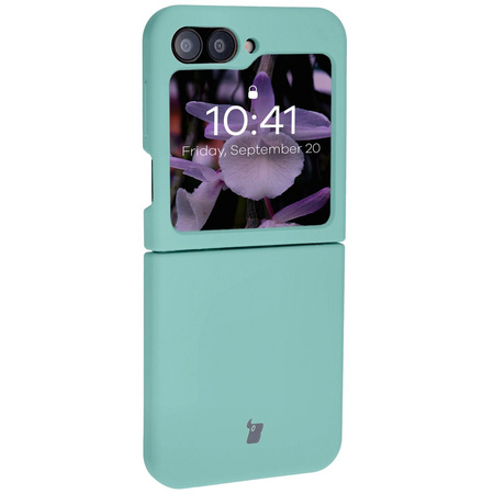Silikonowe etui Bizon Soft Case do Galaxy Z Flip7 FE / Z Flip6, turkusowe