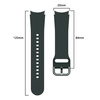 Pasek Bizon Strap Watch Silicone do Galaxy Watch 20 mm, ciemnozielony