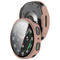 Etui ze szkłem do zegarka Bizon Case+Glass Watch do Samsung Galaxy Watch 8 40 mm, różowe