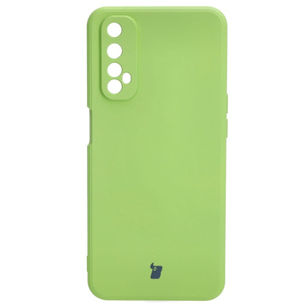 Etui Bizon Case Silicone Sq do Realme 7, jasnozielone