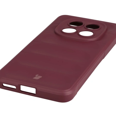 Pancerne etui Bizon Case Tur do Xiaomi Redmi Note 15 Pro 4G, burgundowe