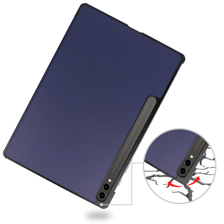 Etui Bizon Case Tab Croc do Galaxy Tab S10 Plus / S9 Plus, granatowe