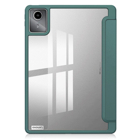 Etui Bizon Case Tab Clear Matt do Lenovo Tab M11 1 gen., ciemnozielone