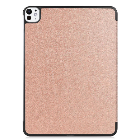 Etui Bizon Case Tab Croc do iPad Pro 11" 5 gen. 2024, różowozłote