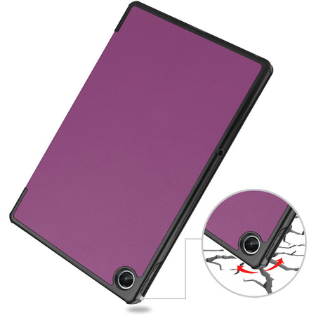 Etui Bizon Case Tab Croc do Lenovo Tab M10 Plus Gen 3, ciemnofioletowe