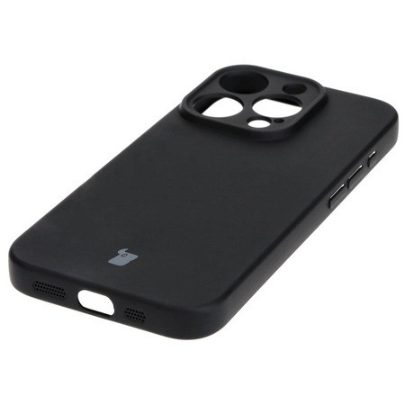 Etui Bizon Case Silicone do iPhone 15 Pro, czarne