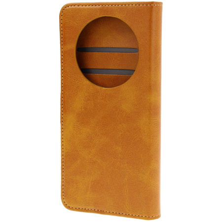 Etui z klapką Bizon Case Pocket do Honor Magic7 Lite, brązowe