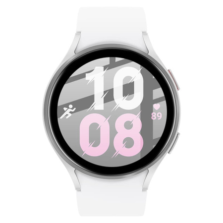 Szkło hybrydowe Bizon Glass Edge dla Galaxy Watch 5 / 6 44 mm, czarne