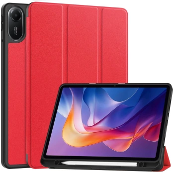 Etui z klapką Bizon Case Tab Lizard do Xiaomi Redmi Pad 2, czerwone