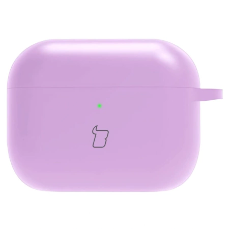 Silikonowe etui z karabińczykiem Bizon Case Headphone Silicone do AirPods 4, jasnozielone
