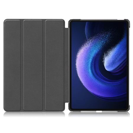 Etui Bizon Case Tab Croc do Xiaomi Pad 6 / Pad 6 Pro, różowozłote